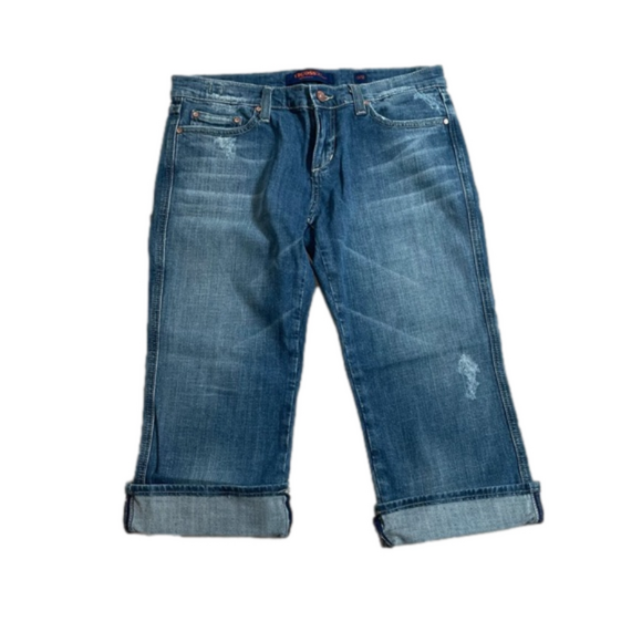 Vigoss Jeans Vintage Y2K Embroidered Denim Capris Size 11/12 - Picture 2 of 7